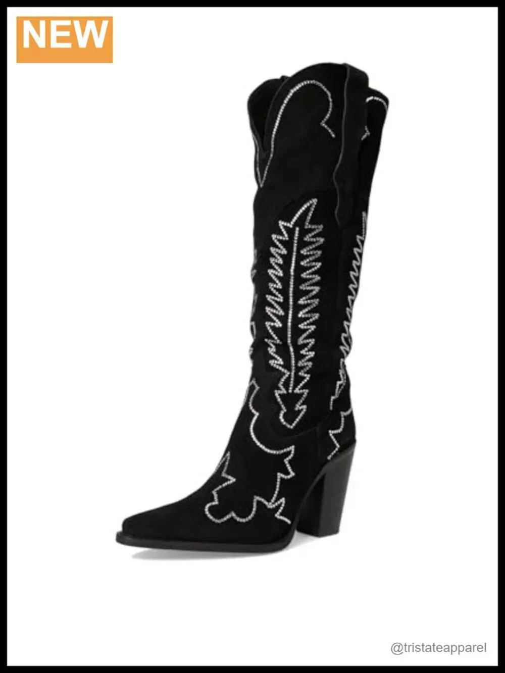 Dingo Suede Over the Knee Boots Equestrian Mid Heel Snip Toe Zipper